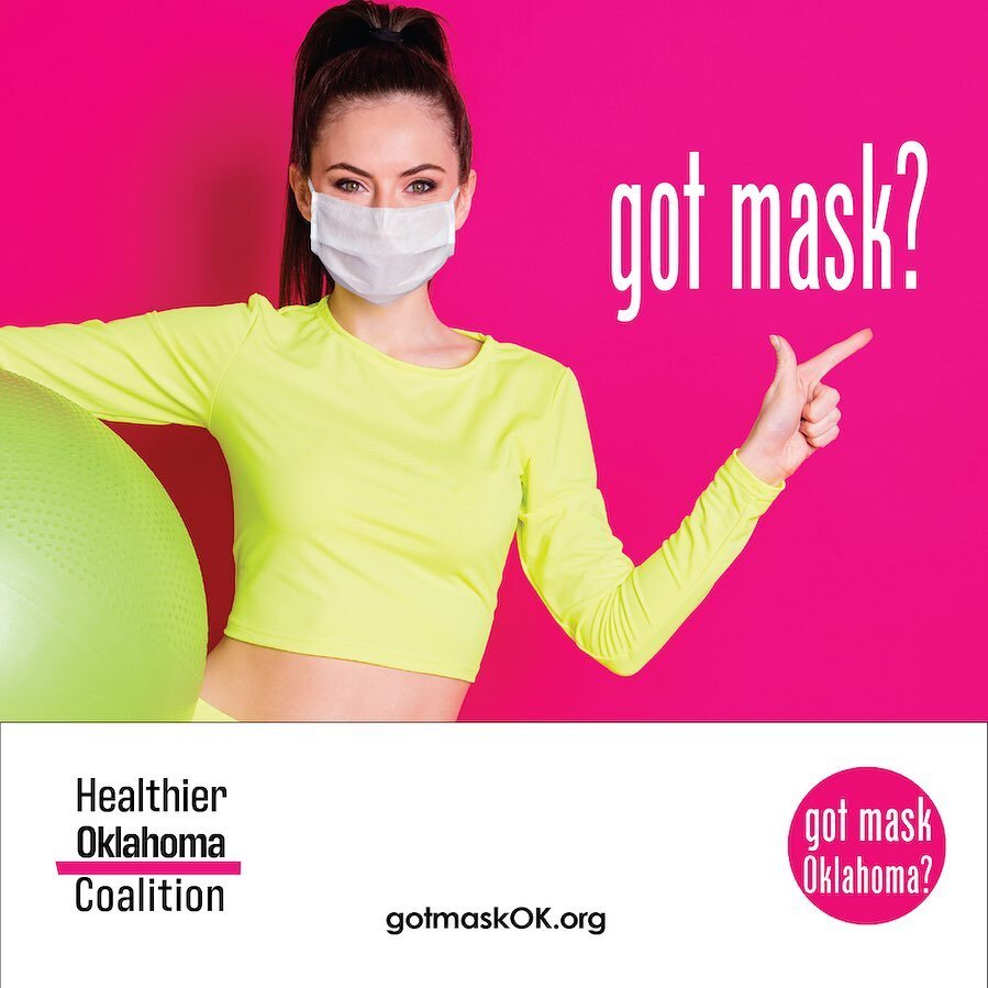 Staying healthy by working out? Make sure you&rsquo;re wearing a mask if you&rsquo;re going to be near others! #GotMaskOK