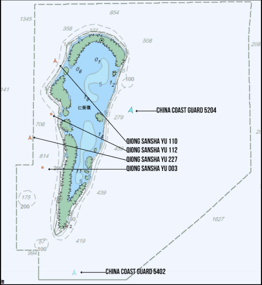 Second Thomas Shoal AIS Targets. 