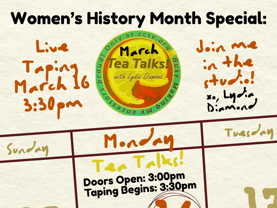 Live Taping | Tea Talks with Lydia Diamond