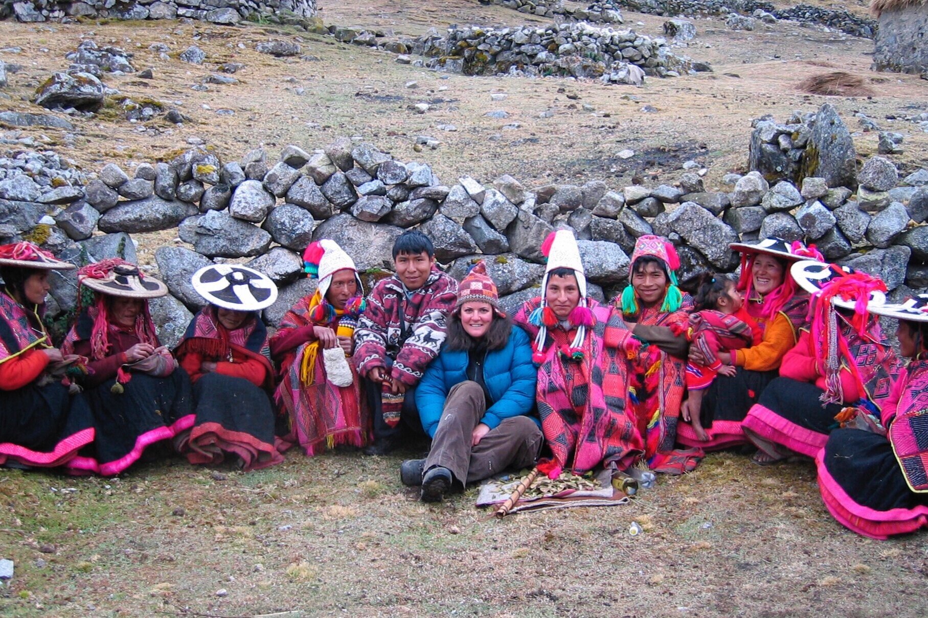 Charkapata, Q'ero Nation, Cusco, Peru / Jennifer with collaborators and family