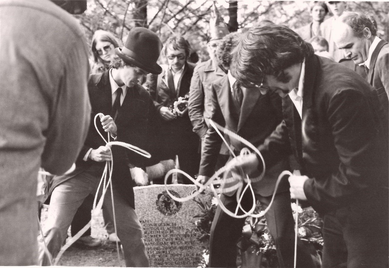  Pall Bearers Lower the Casket / Photo: Kimberly Haedtke, 9/17/1983 