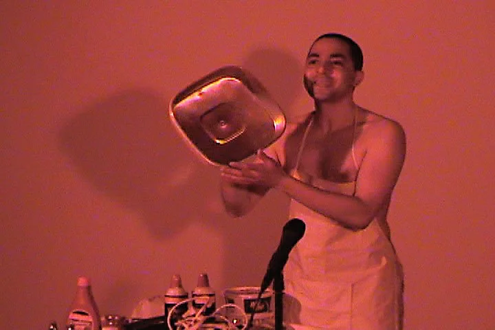  Nicolás Dumit Estévez,  Good Enough to Ea t, 2001-, performance 