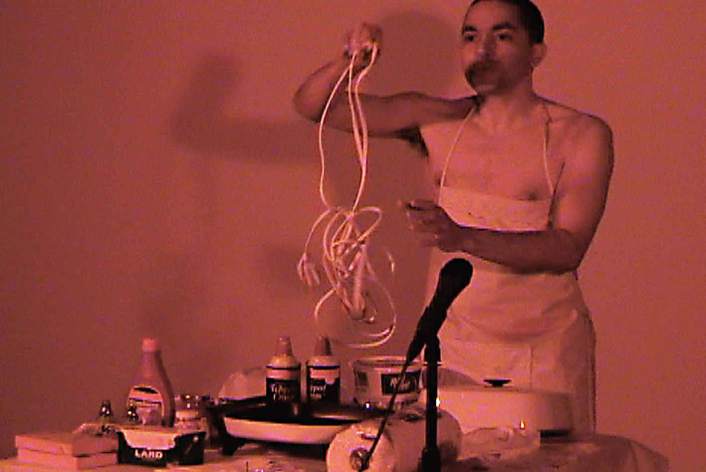  Nicolás Dumit Estévez,  Good Enough to Ea t, 2001-, performance 