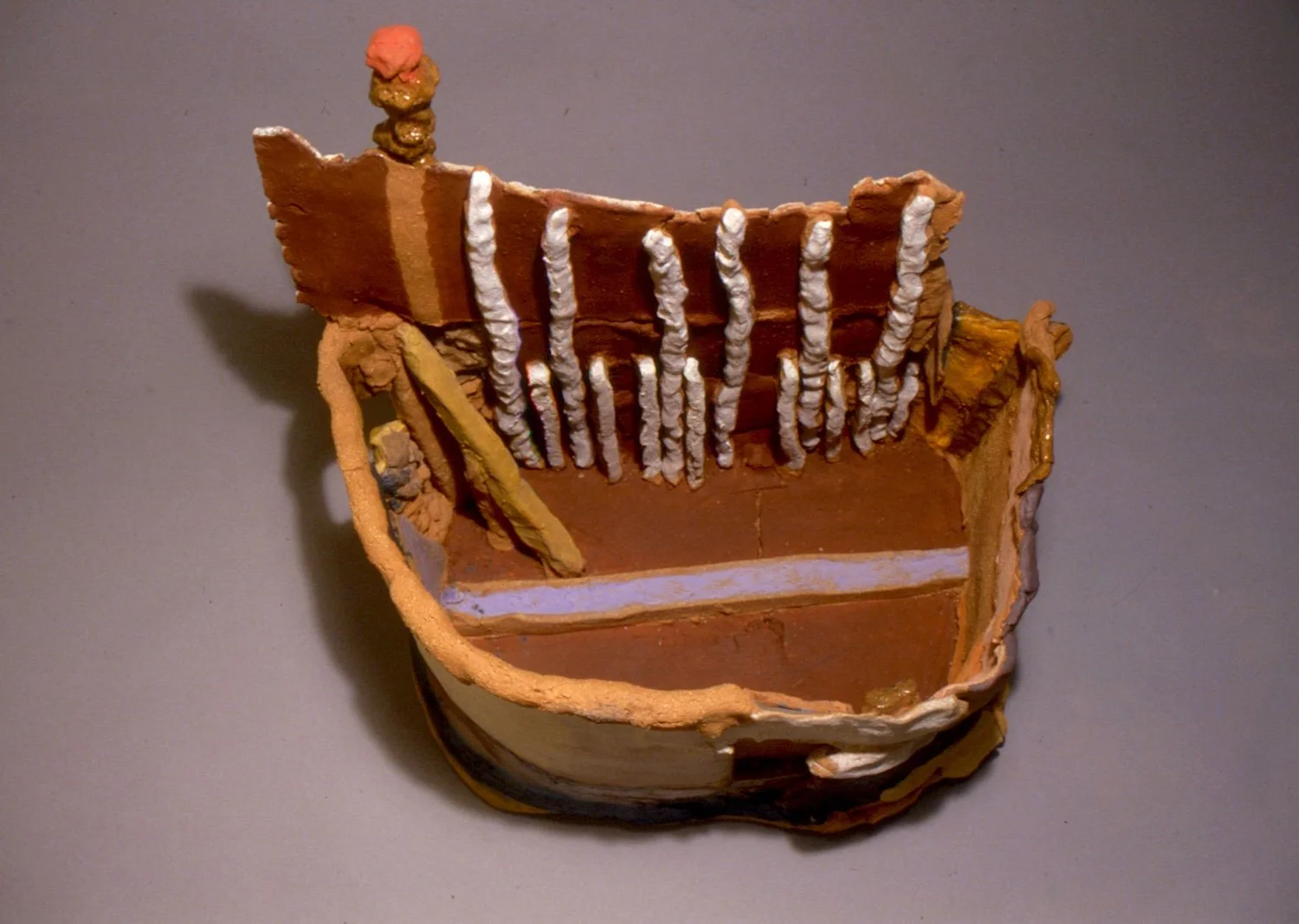  Nicolás Dumit Estévez,  Untitled , 2000, clay, oxides, paint and other materials 