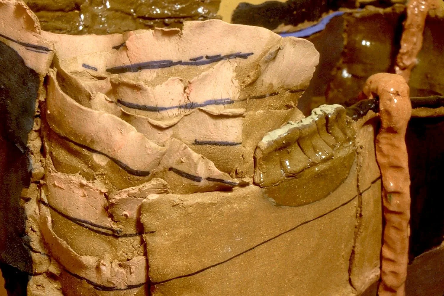  Nicolás Dumit Estévez,  Untitled , 2000, clay, oxides, paint and other materials 