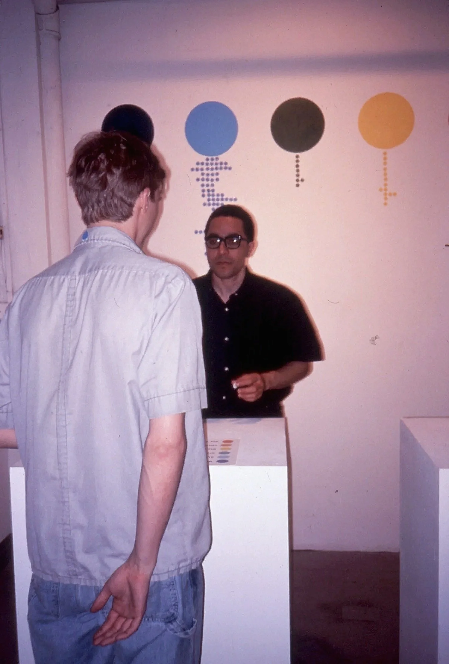  María Alós and Nicolás Dumit Estévez,  Untitled Intervention at The Clocktower Gallery , 2001  