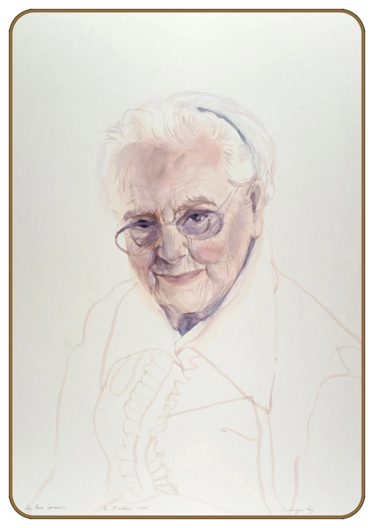   Sr Eva , 2005 / Watercolour, 24” x 18”   