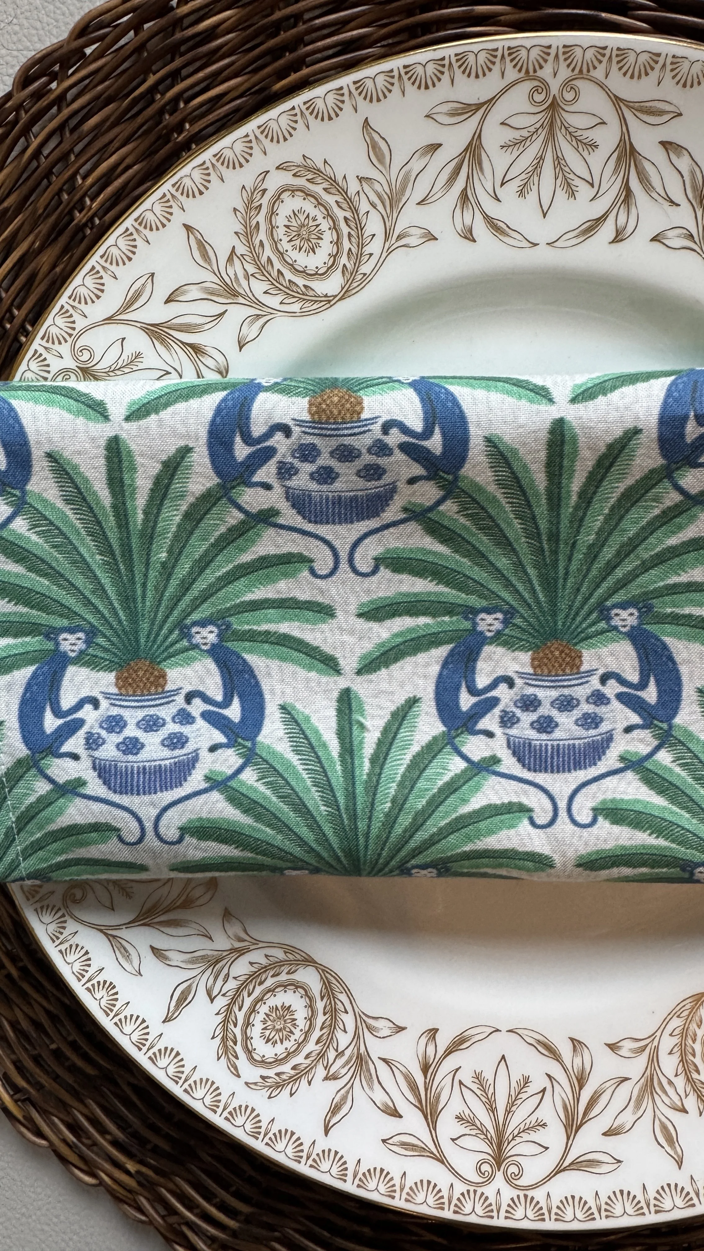 Monkeys with Sago Palms