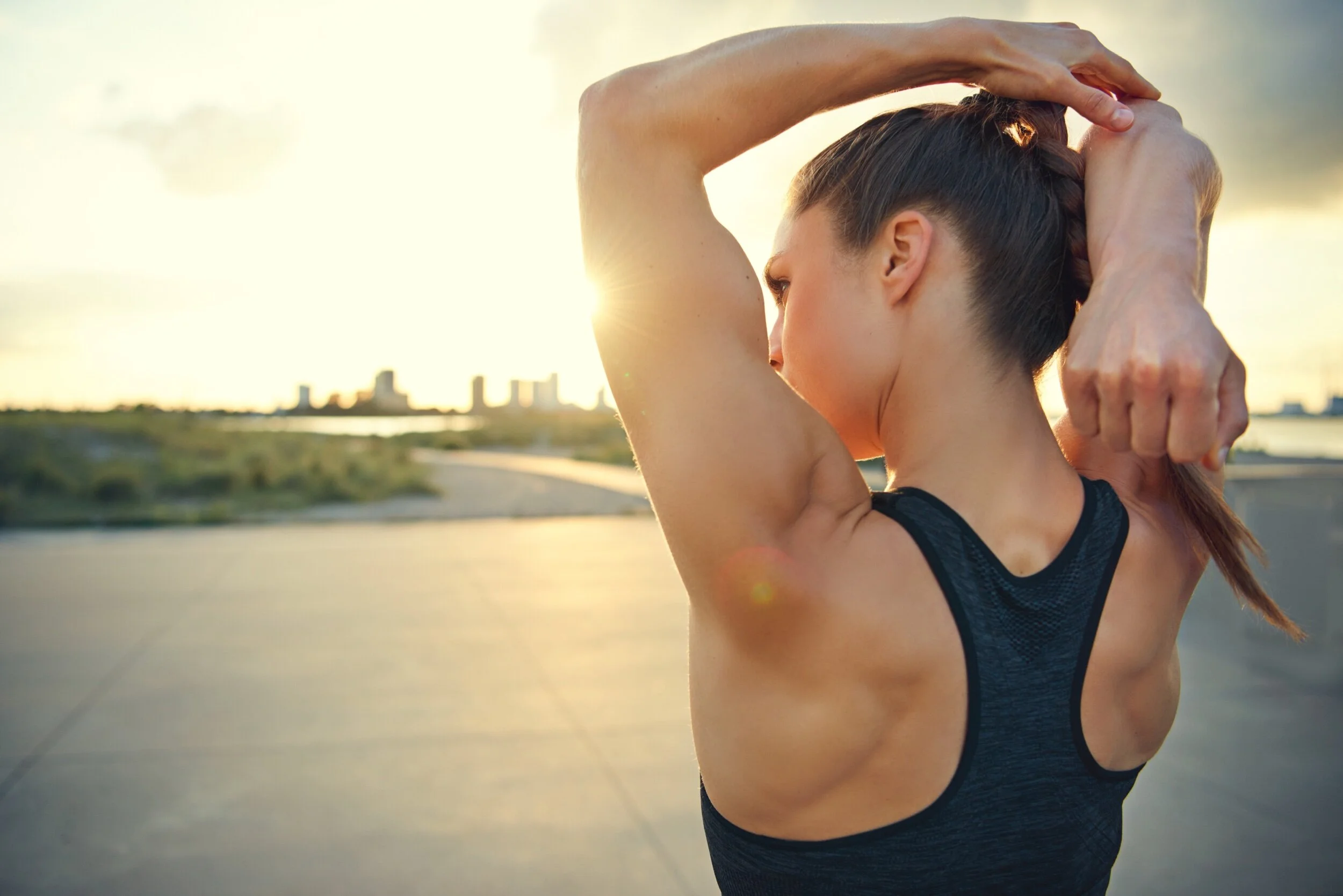Woman with strong Arms