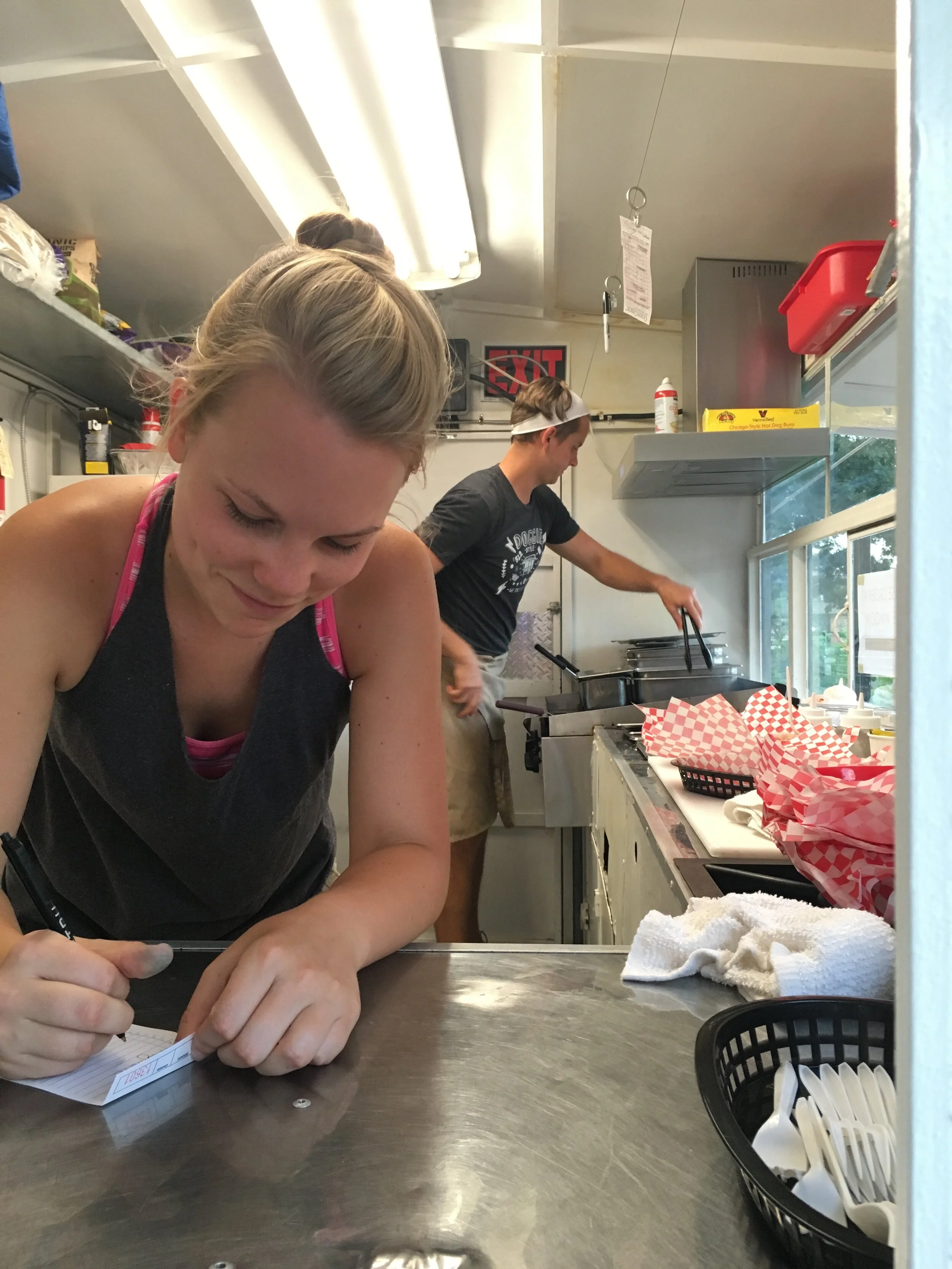 Hard at work in our first trailer