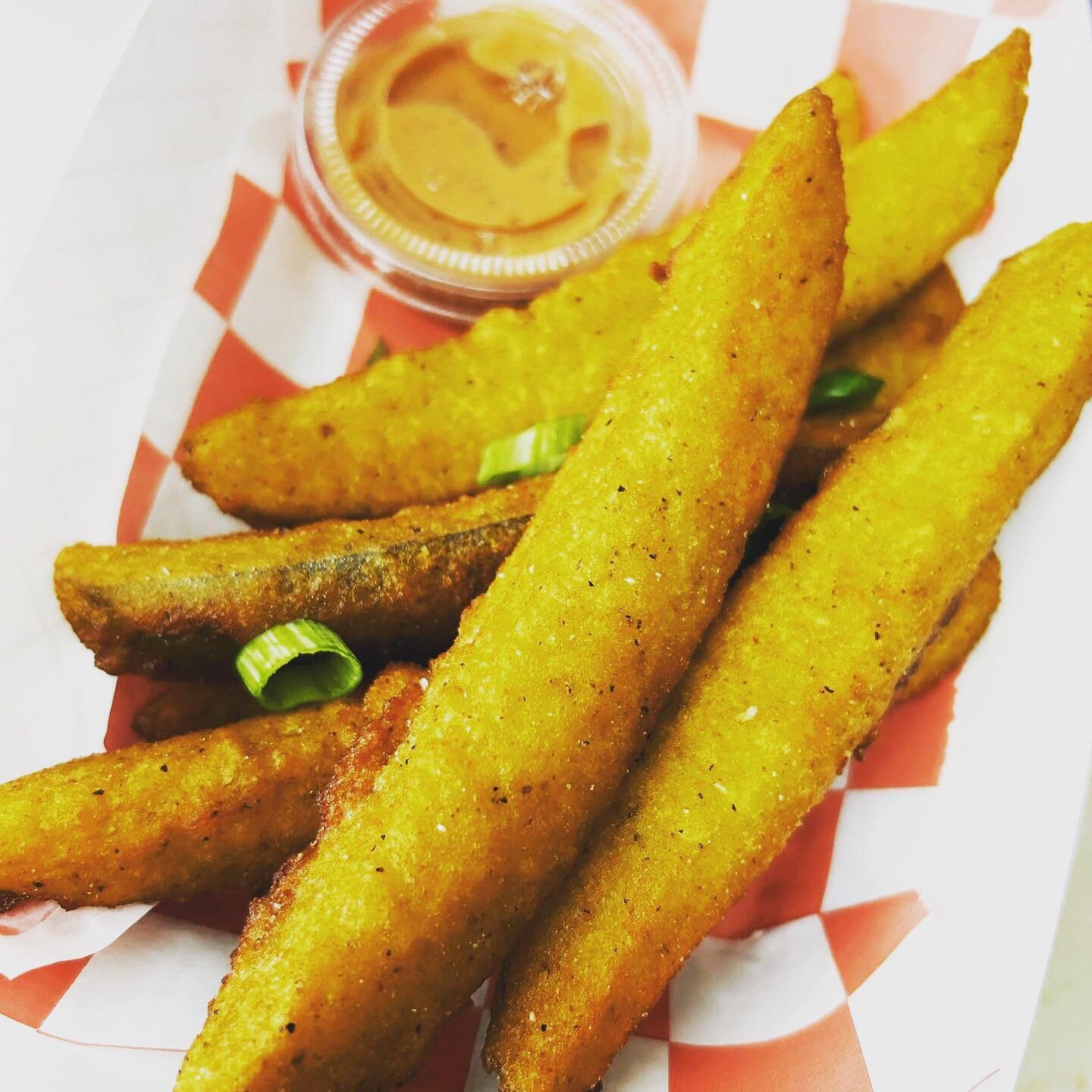 Last day for Fried Pickles! Find us @humaneohio spay/neuter clinic from 11:30-2pm  We have the full menu except coleslaw. See y&rsquo;all soon!  #vegan #plantbased #eatvegan #crueltyfree #giveback #spayandneuter #whatvegansdo #vegetarian #glutenfreeo