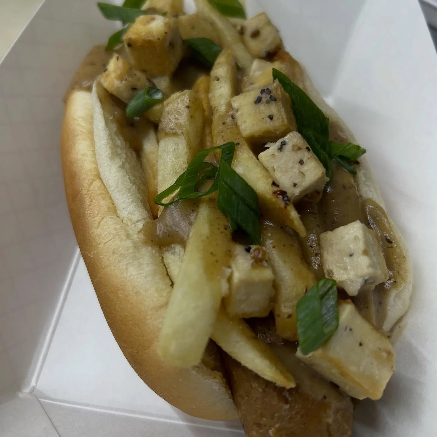 Last Day for the Poutine special! Find us today @patronsaintsbrewery from 12-8pm and enjoy the warmer day. Happy Saturday y&rsquo;all!  #vegan #veg #plantbased #veganfood #vegantoledo #veganaf #nom #poutine #veganpoutine #eatplantsnotanimals #419 #to