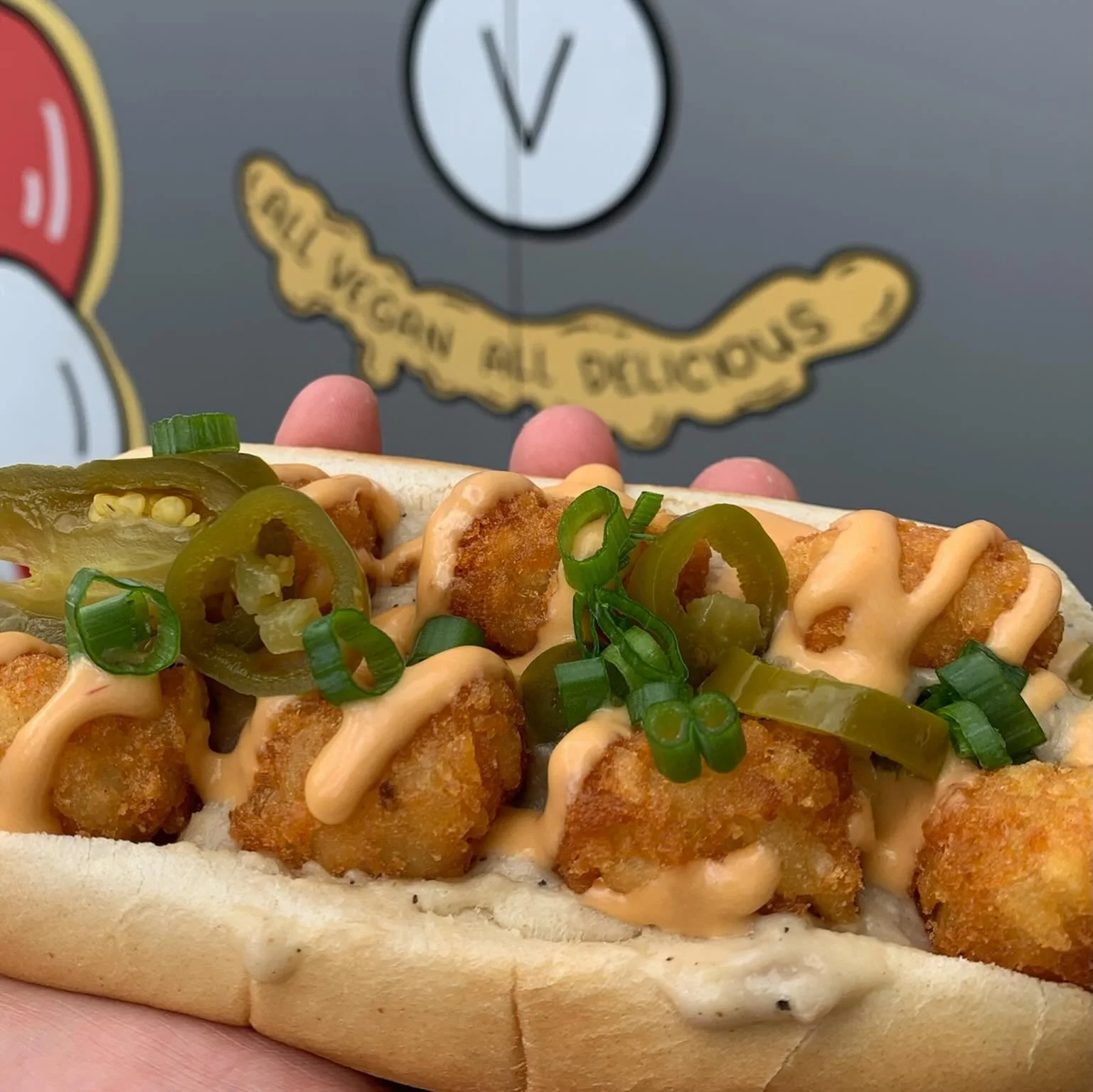 Happy Saturday! Enjoy breakfast all day with the Breakfast Dog or Breakfast Totchos(gf) @patronsaintsbrewery from 12-8pm. We have all the goodies today so come treat yourself.  #vegantoledo #ohiovegan #michiganvegan #plantbasedfood #veganfoodporn