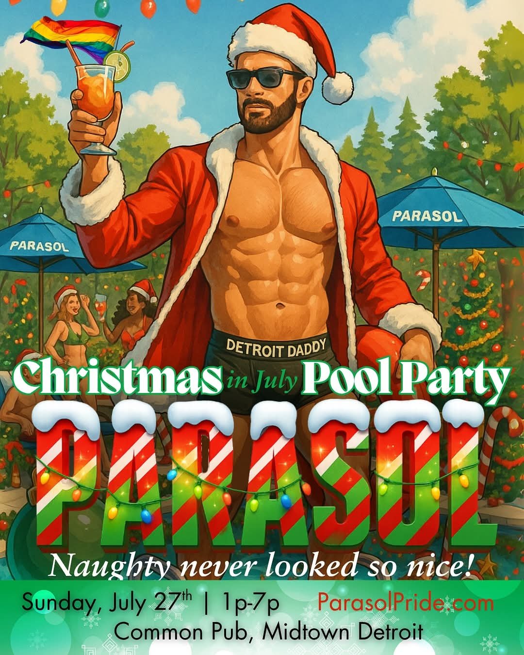 Christmas in July Pool Party