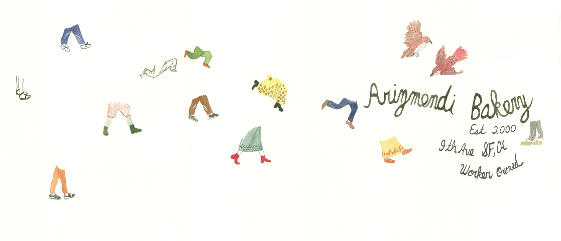 tote design for Arizmendi Bakery, SF
