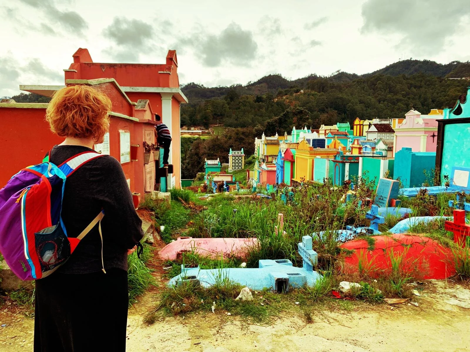Chichicastenango colorful cemetery