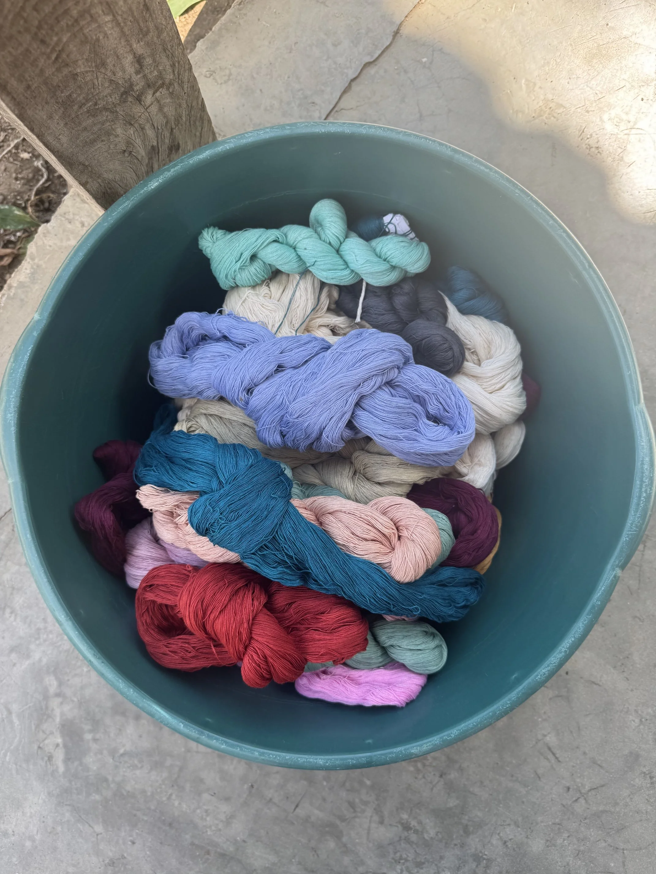 cotton + natural dyes