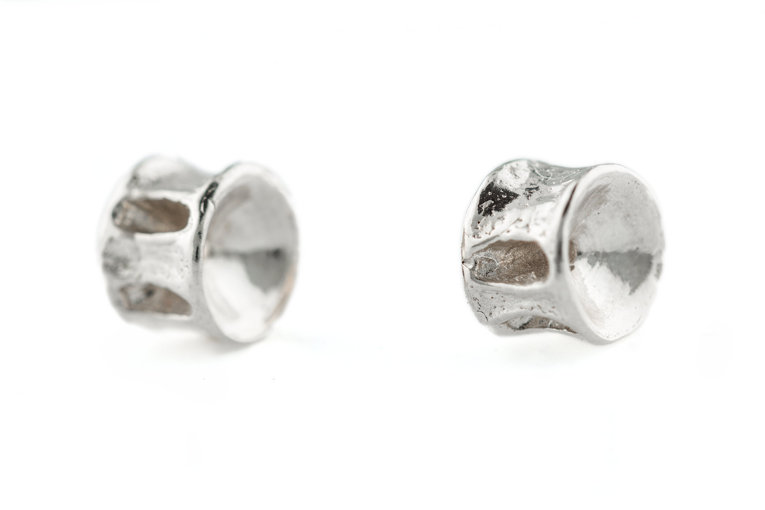 Baby Shark vertebrae earrings