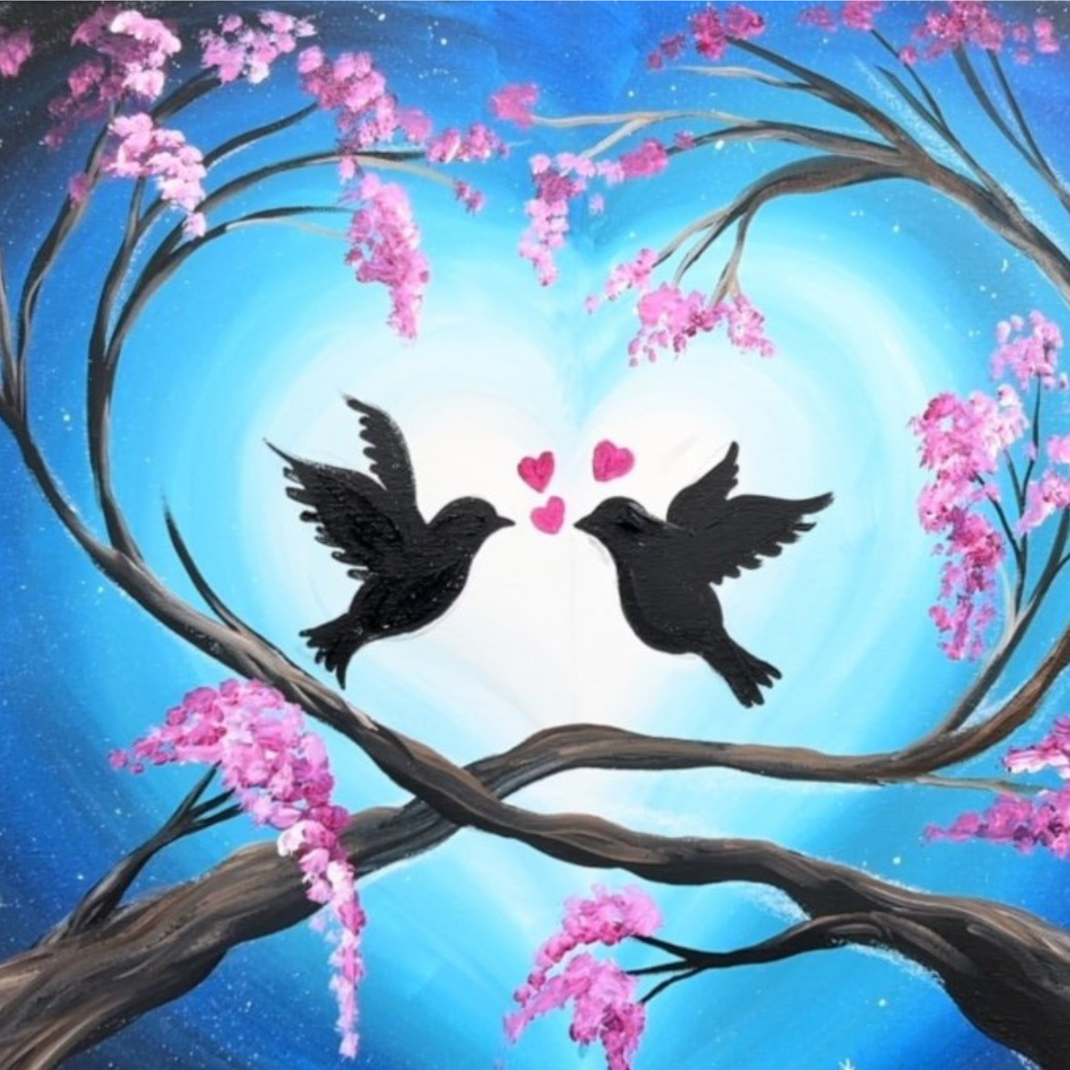 Sip &amp; Paint: Love Doves