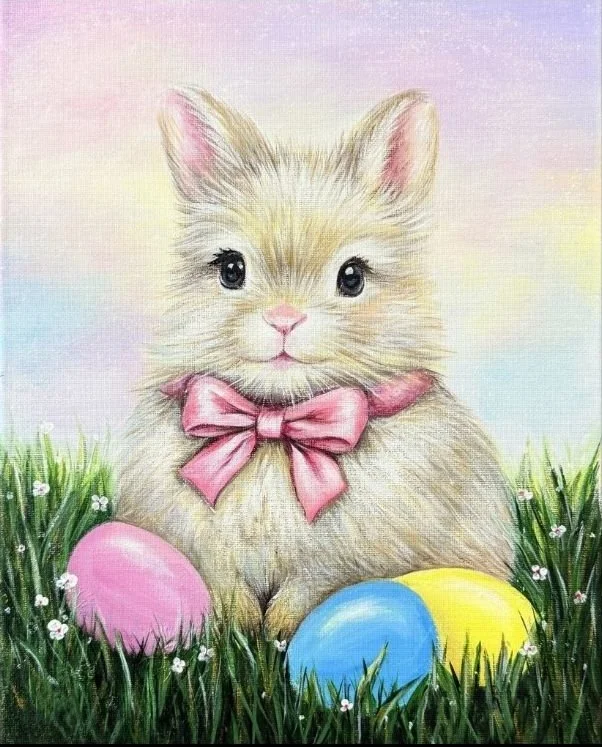 Sip &amp; Paint: Hoppy Bunny