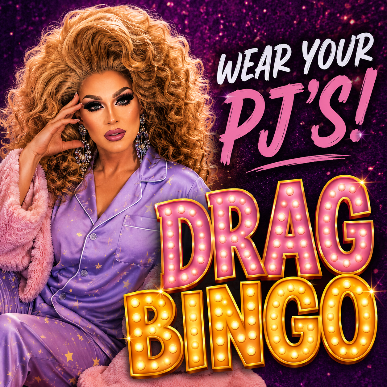 Drag Bingo Night at the Winery - PJ Party Edition