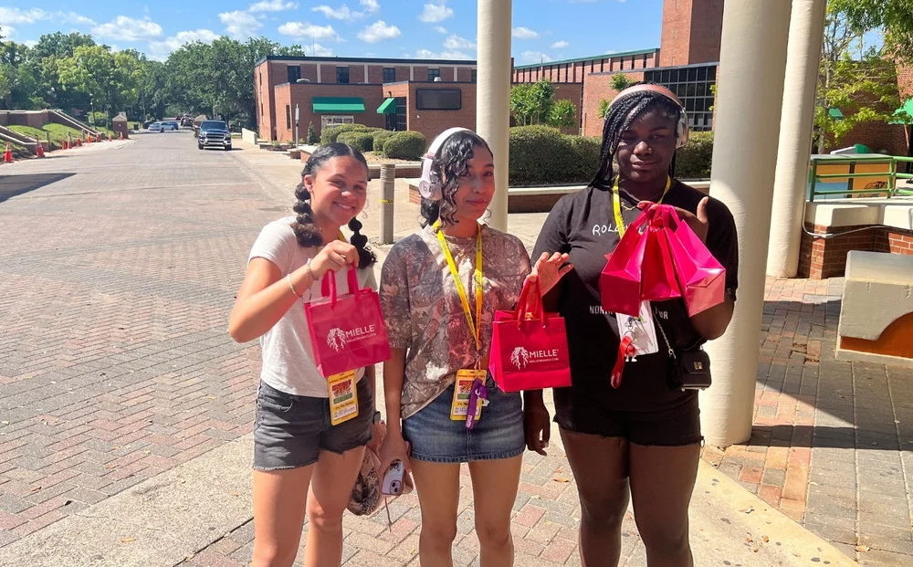 ARISE students smiling on the FAMU campus
