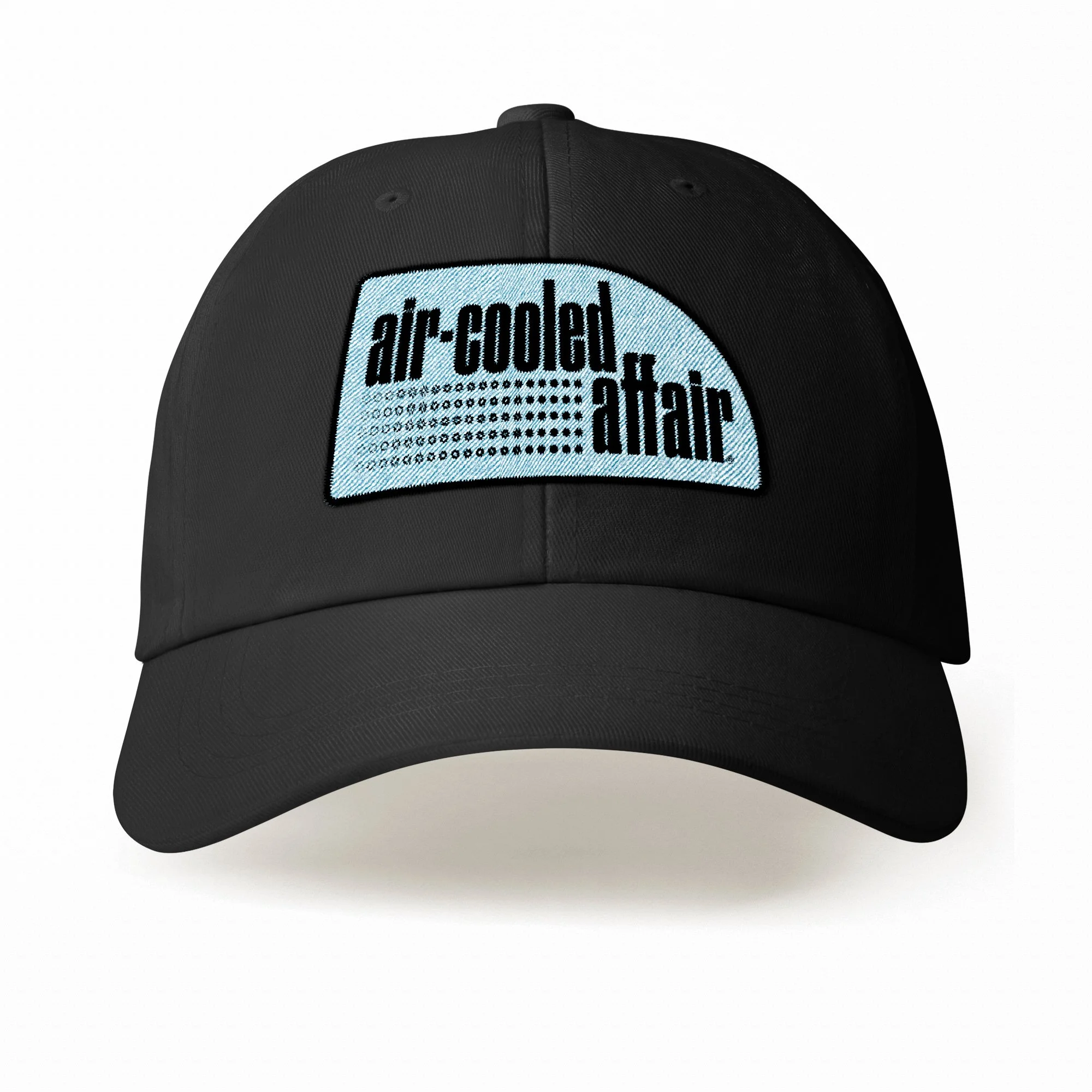 Air-Cooled Affair® snapback cap, black & blue