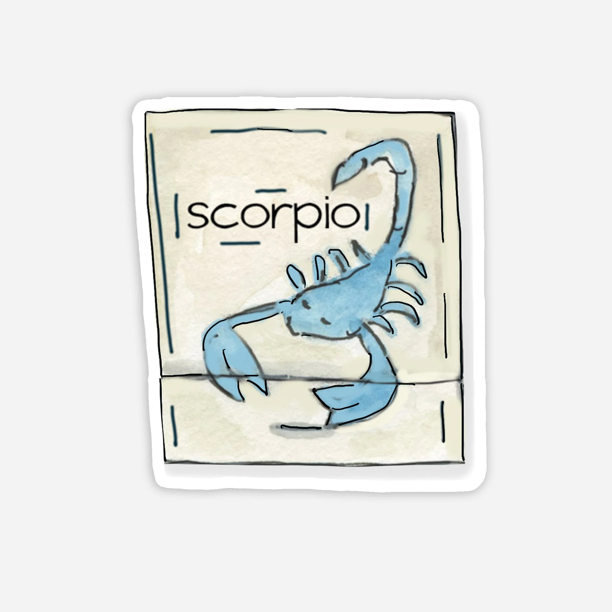 Scorpio Match Book Zodiac Sticker