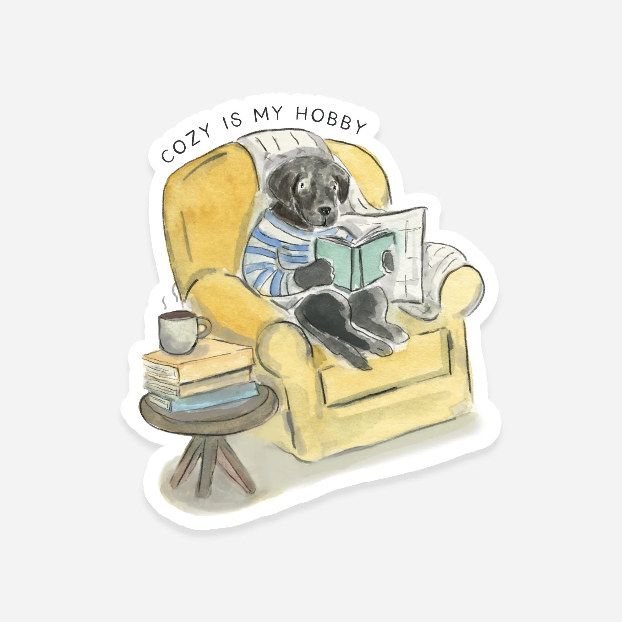 Cozy is My Hobby Sticker
