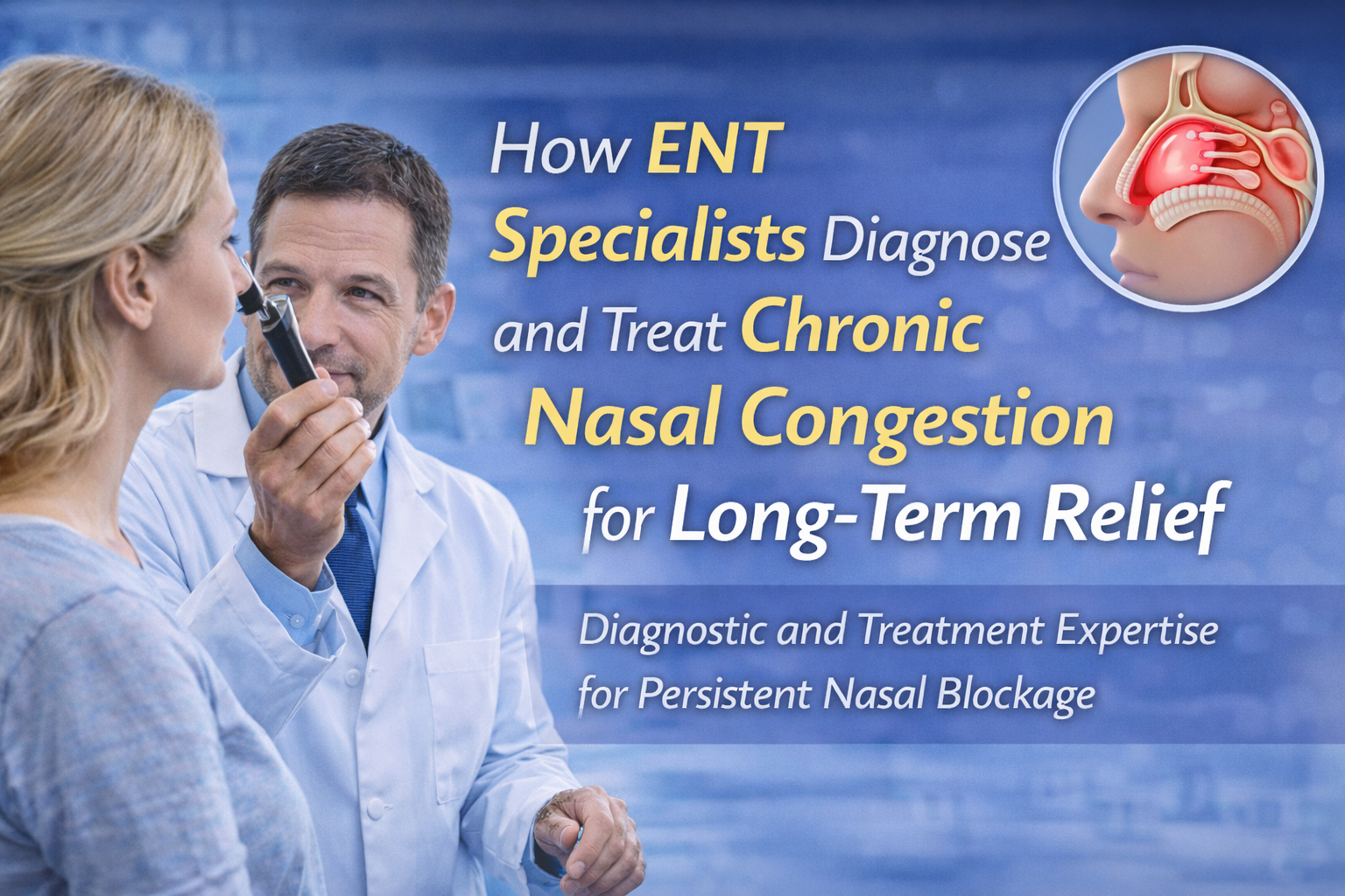 How ENT Specialists Diagnose and Treat Chronic Nasal Congestion for Long-Term Relief