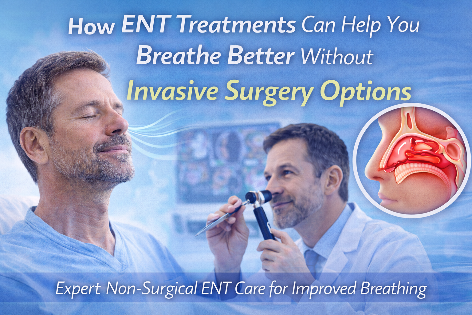 How ENT Treatments Can Help You Breathe Better Without Invasive Surgery Options
