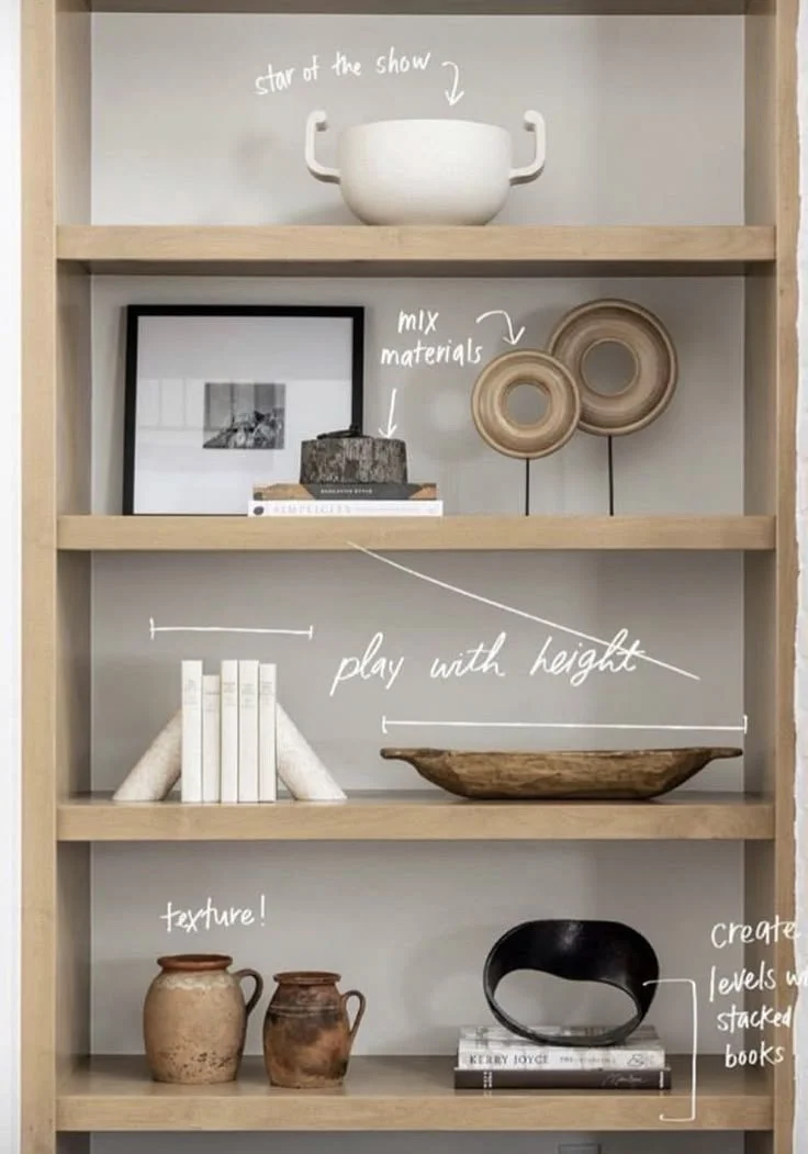How to Style Open Shelves (without clutter)