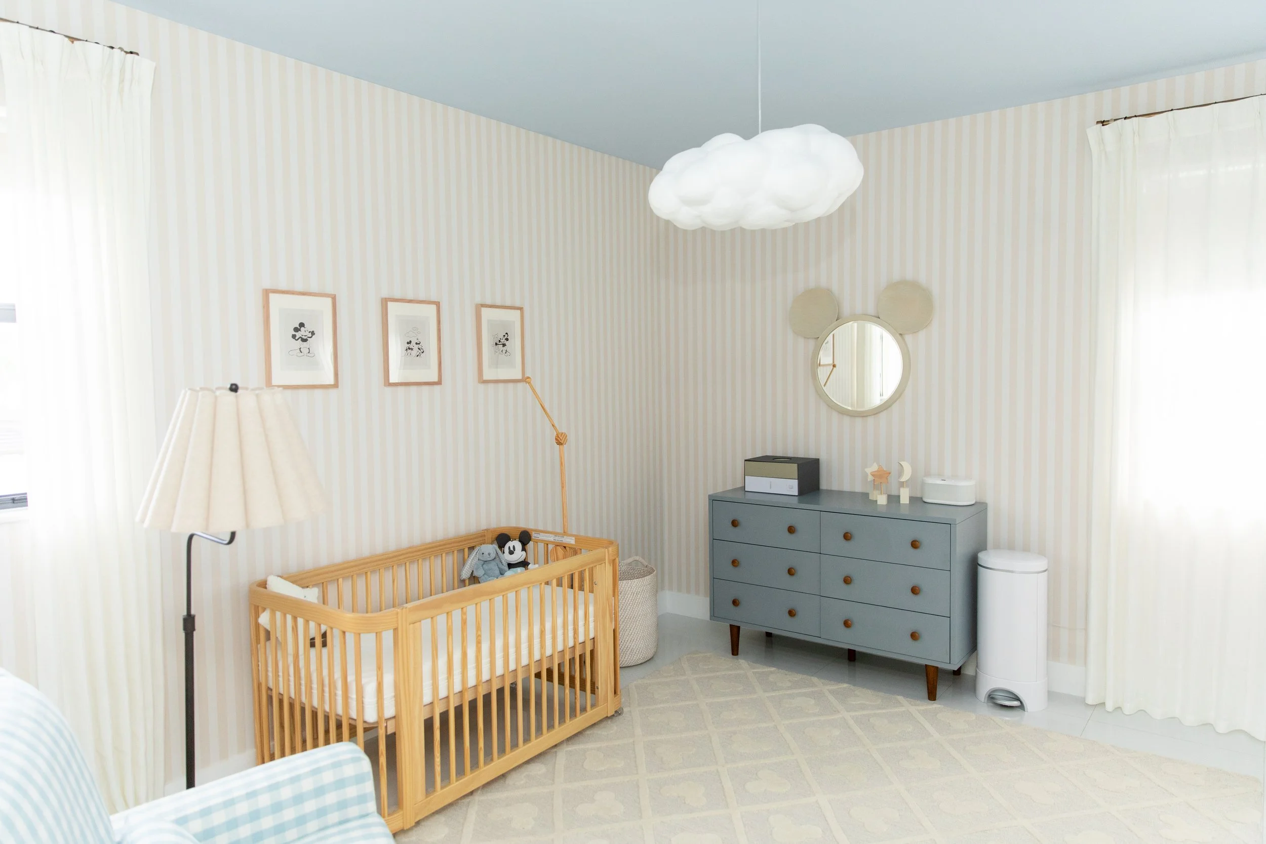 A Classic Mickey Nursery with a Soft, Elevated Twist