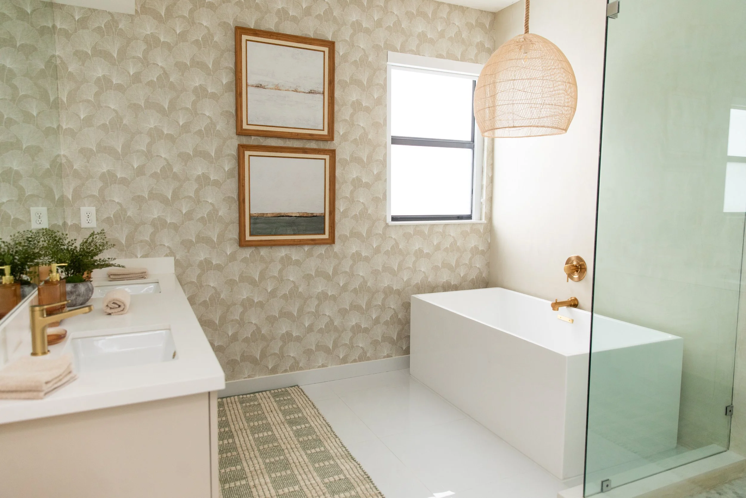 From Builder-Grade Grey to Warm &amp; Inviting: A Bathroom Transformation