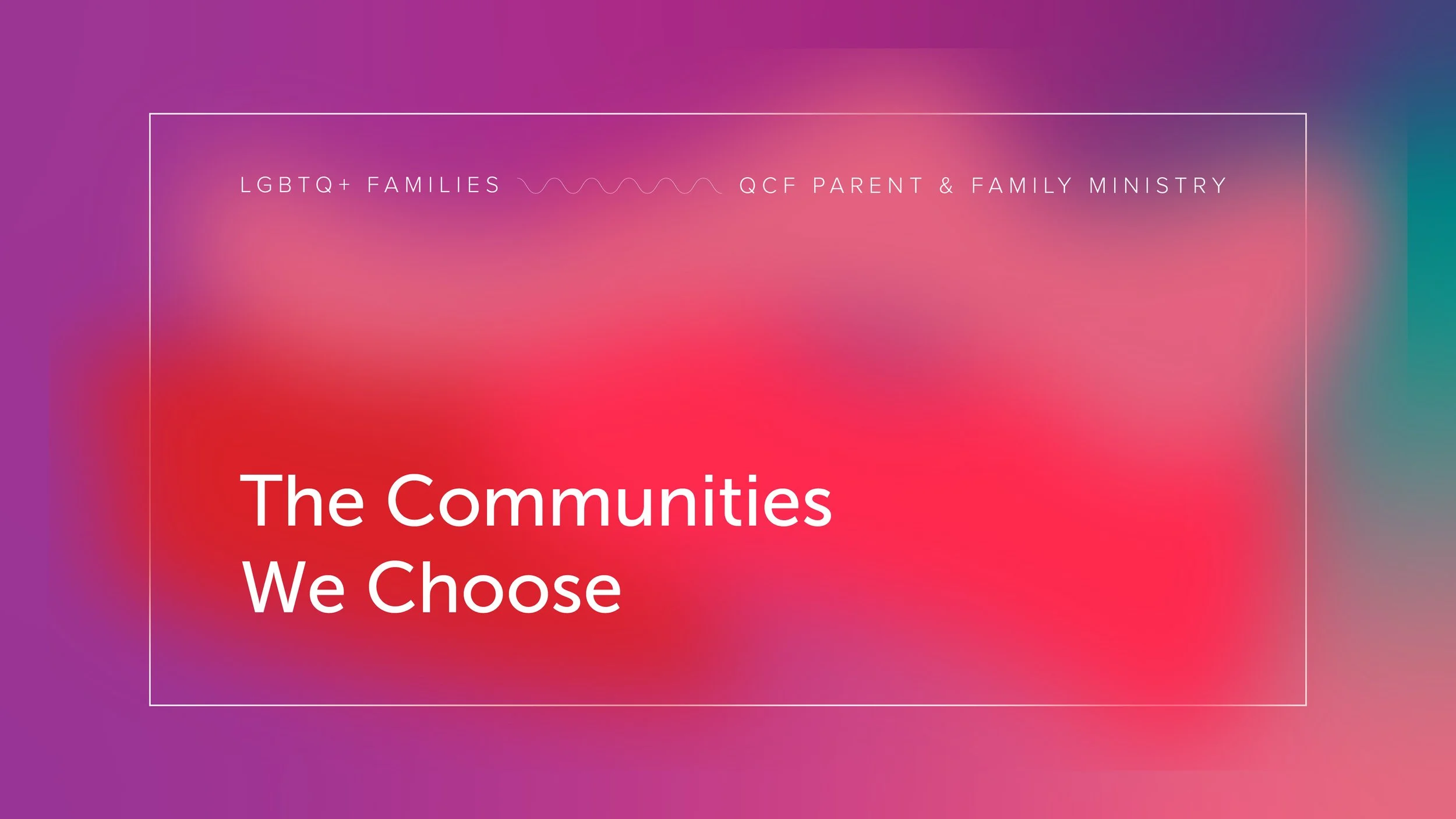 The Communities We Choose | Monday Invocation