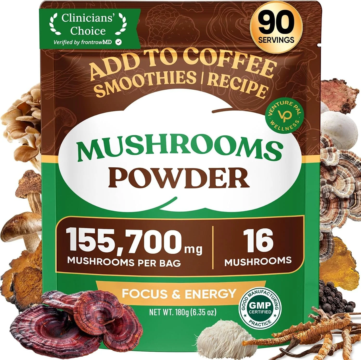 Boost your day with a scoop of this mushroom powder, a great addition to your coffee or smoothies!