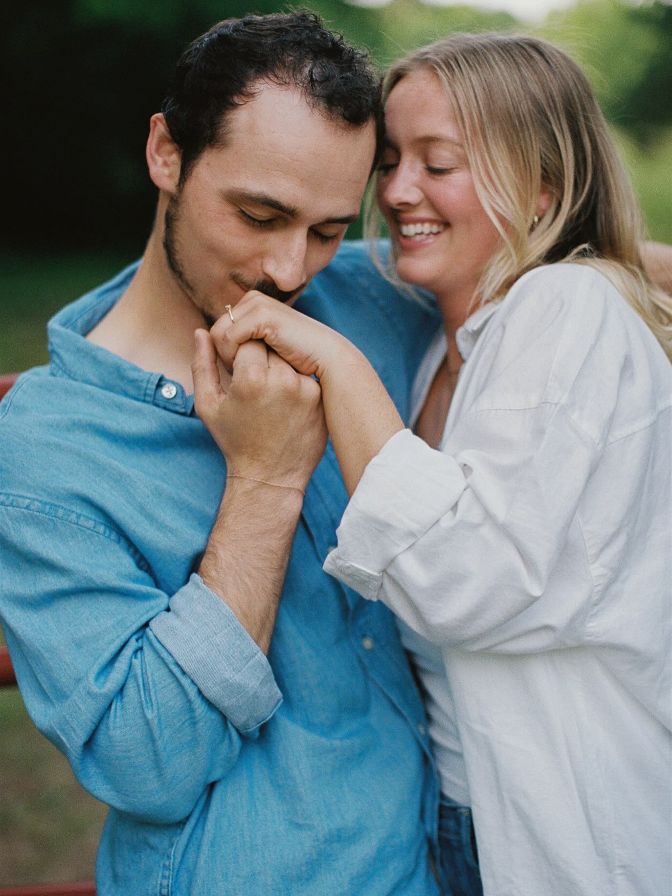 Spring weddings fastly approaching, including Elle + Ethan&rsquo;s wedding this May 🥲 

Some film and digital from their engagement session last summer!