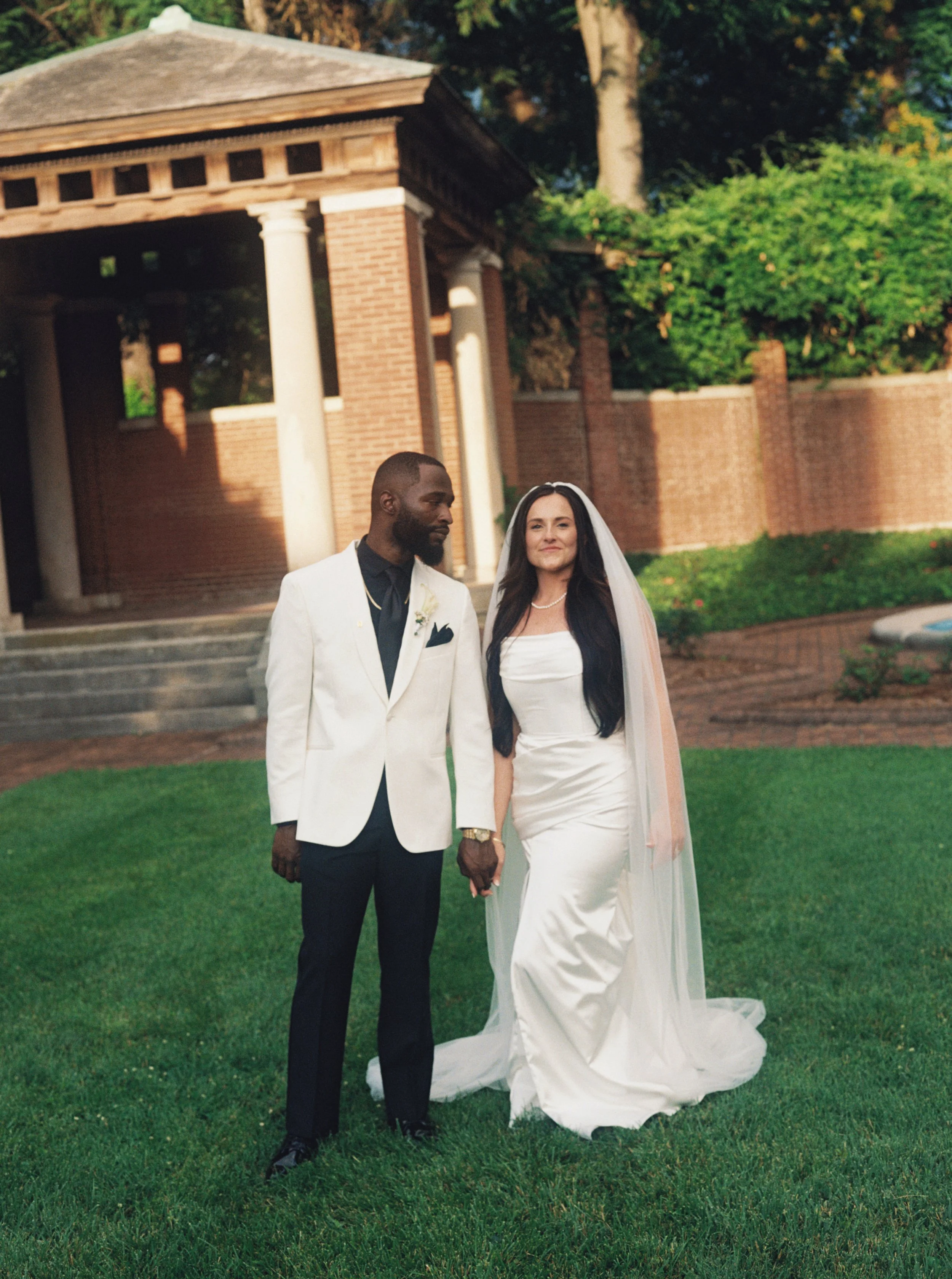 Editorial wedding shot of a Bride and Groom on their wedding day