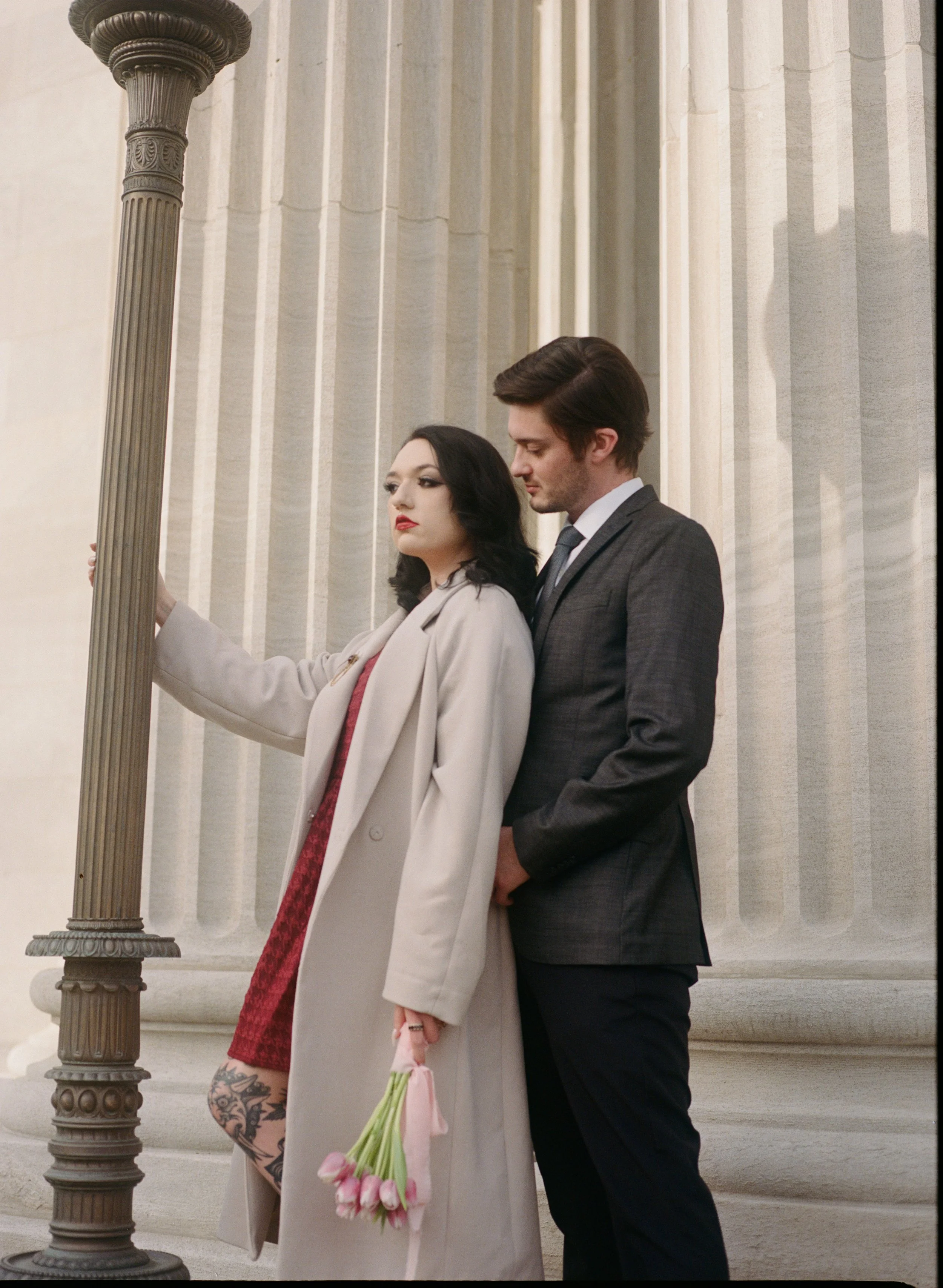 Editorial shot of a women and a man together