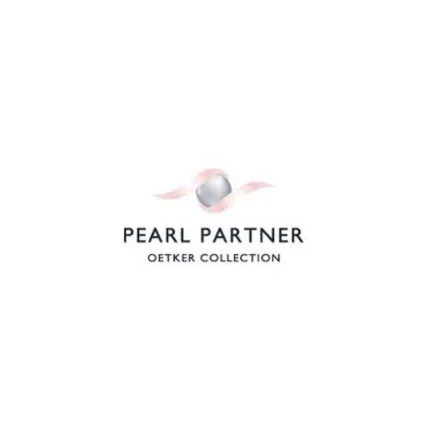 Logo for Pearl Partner Oetker Collection featuring a silver pearl with pinkish accents.