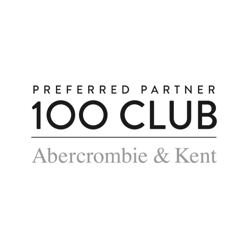 Logo stating 'Preferred Partner 100 Club Abercrombie & Kent' with minimalist design.