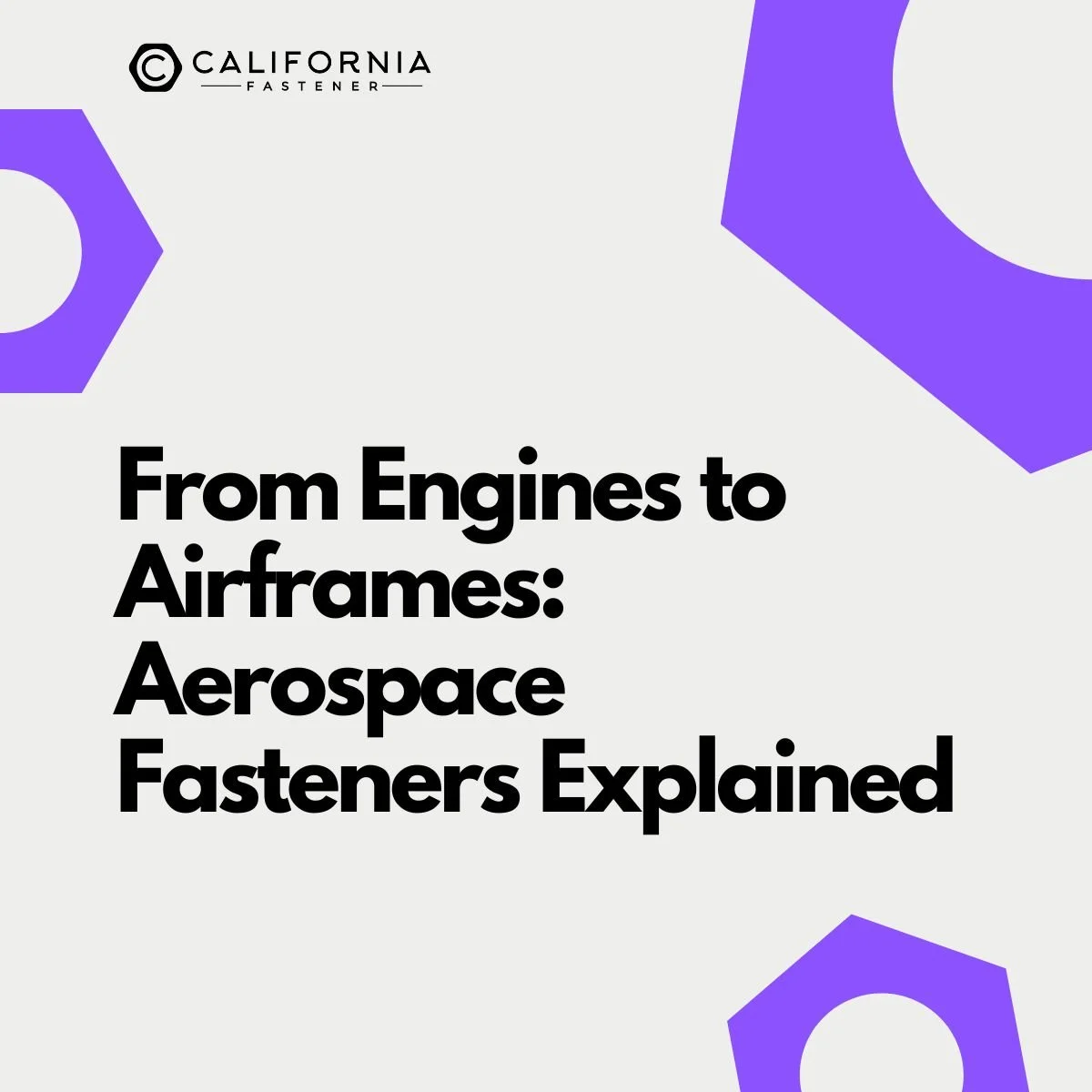 From Engines to Airframes — Where Aerospace Fasteners Make the Difference