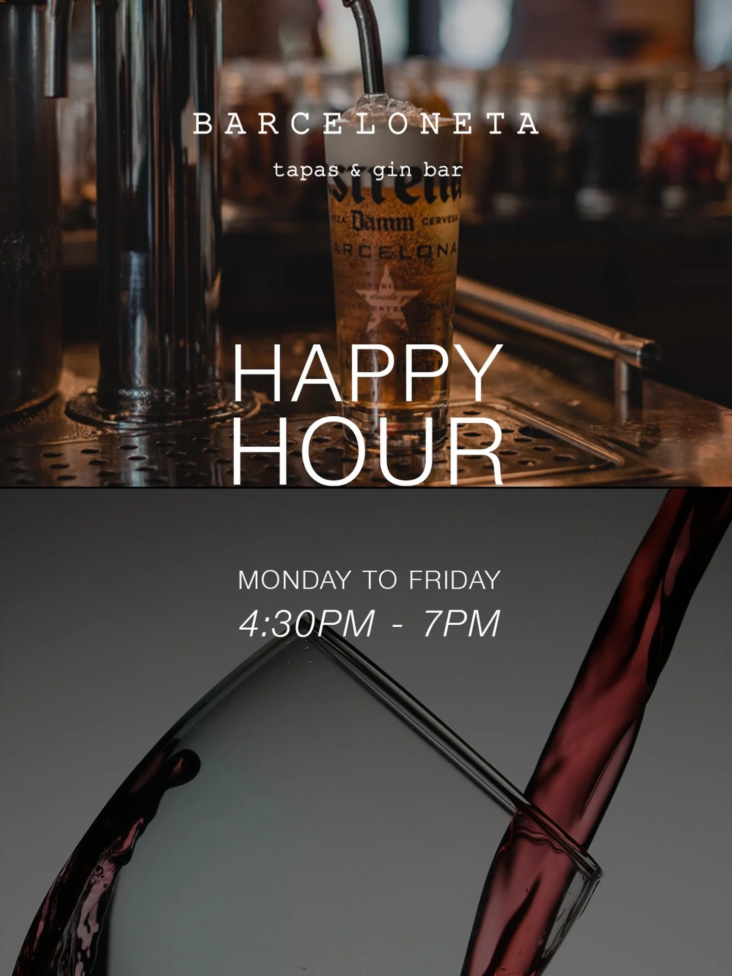 After work drinks just hit different at Barceloneta. 🍷✨

Join us for Happy Hour
Monday to Friday | 4:30PM &mdash; 7PM

Good wine, tapas &amp; the perfect excuse to stay a little longer.

📍Barceloneta Miami

#BarcelonetaMiami #HappyHourMiami #MiamiH