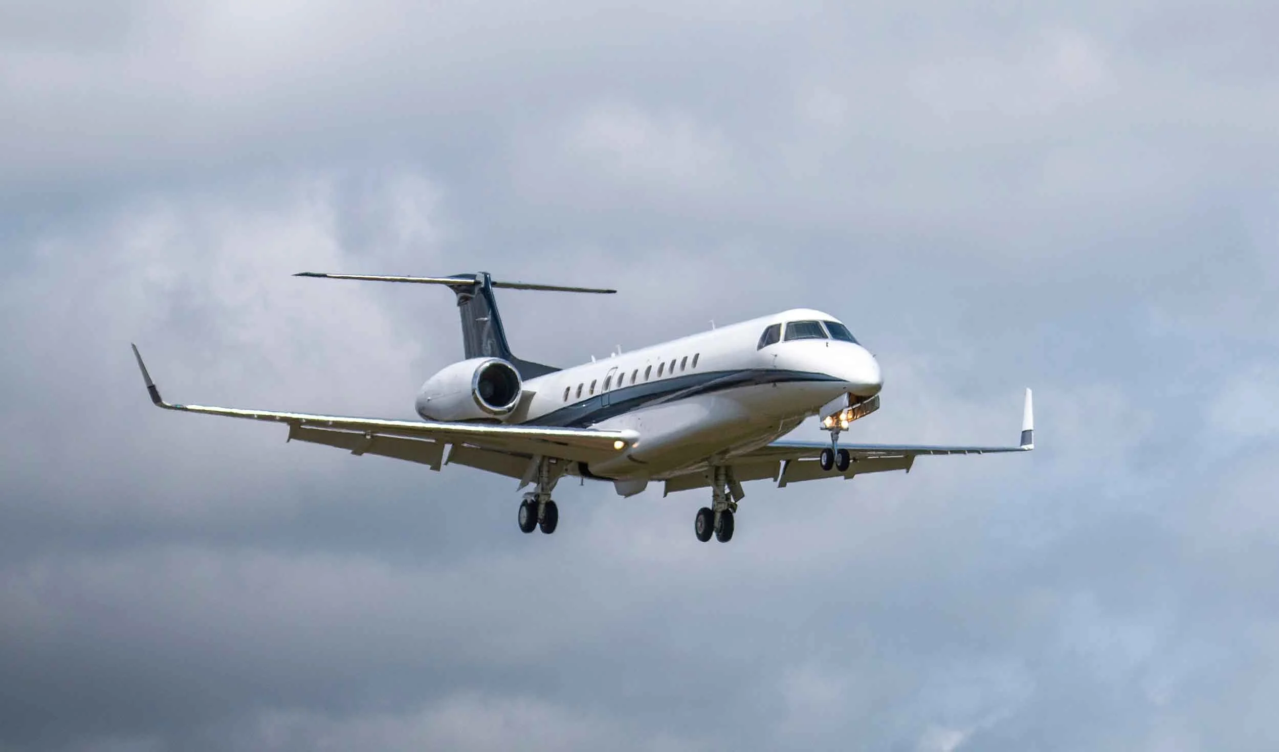 Small jet flying