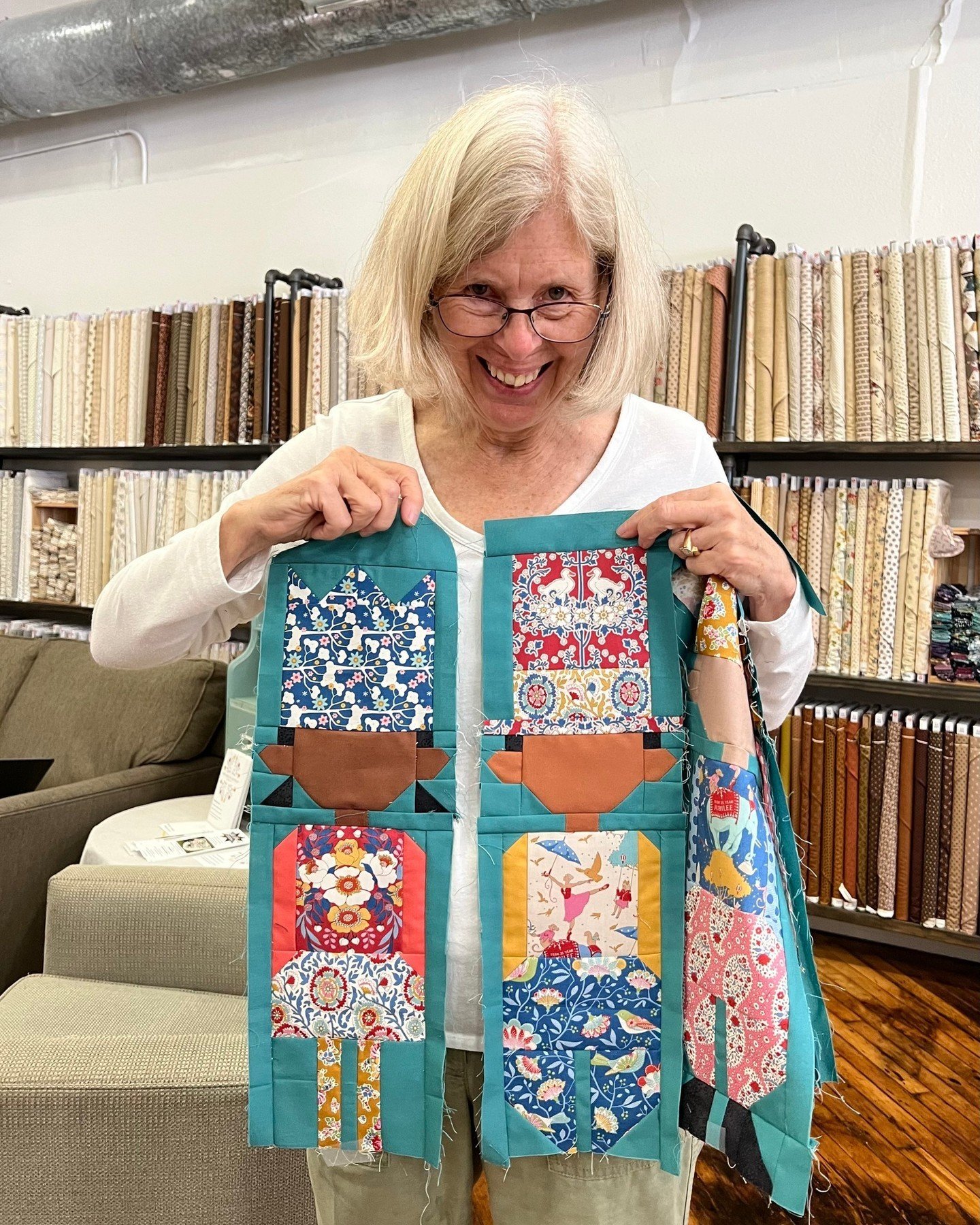 A talented customer came in with these amazing blocks, and we had to share with you! These are from the free Tilda&rsquo;s World pattern called My Birthday Party Quilt! To see the pattern tap the link in our profile.

#mybirthdaypartyquilt #tildaswor