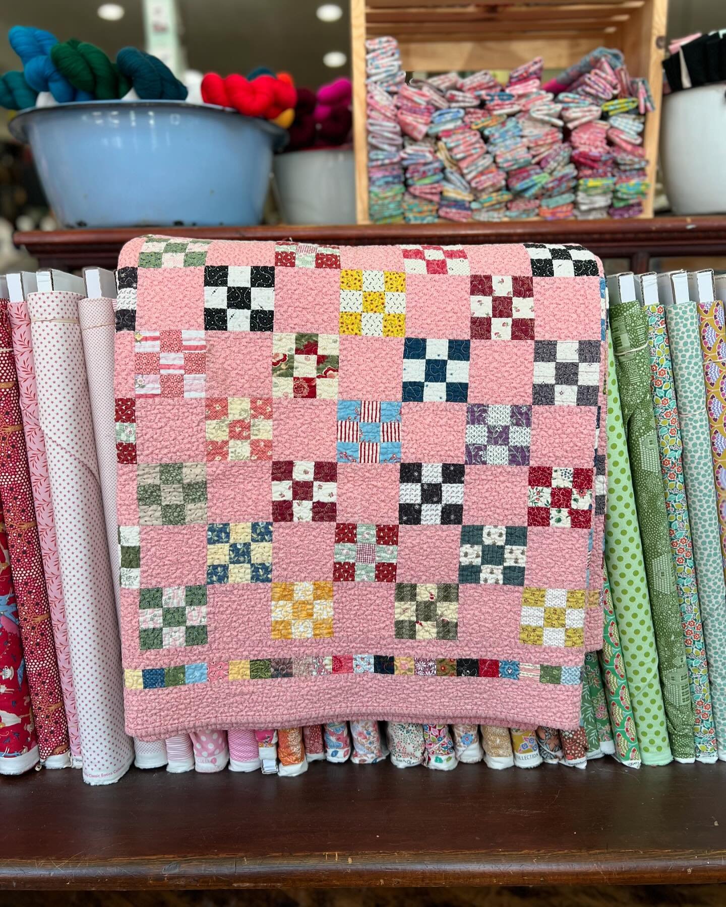 Ginger and Beth brought in their block swap quilts. Now we all want to do a swap!! 🥰🥰🥰

Questions: have you ever participated in a swap? What block did you make? Was it scrappy? Or themes?  Thanks for your insight! 

#quiltblockswap 

Our shop hou