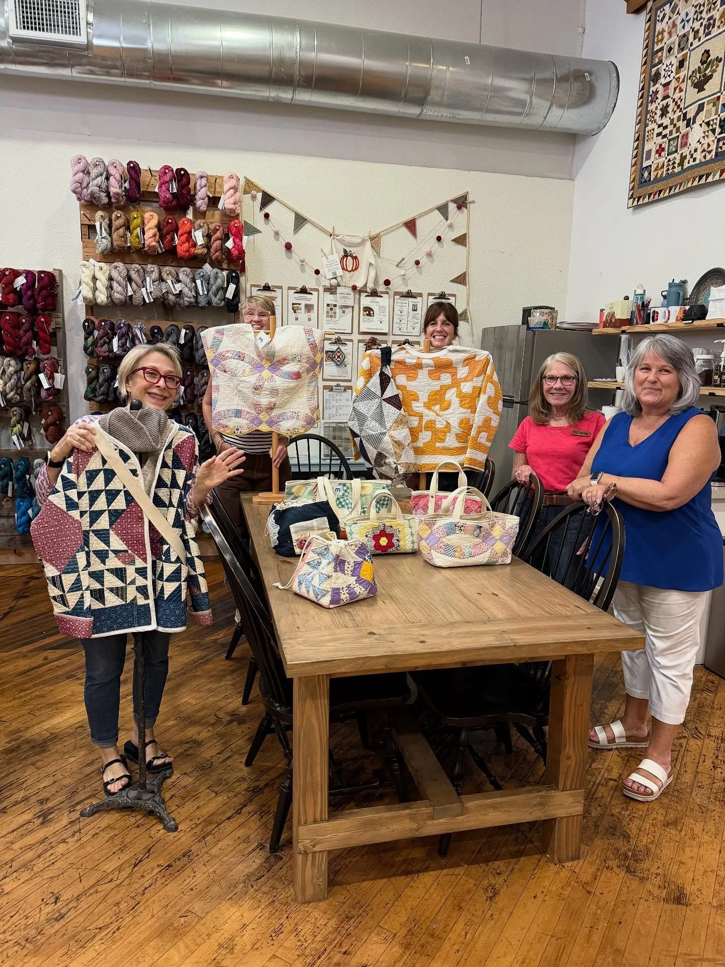 Paige is here until 4:30p today!! Come meet the creative force behind @m.a.b.e.lstyle!!! 

#mablestyle #paigesato

Our regular shop hours:
Monday-Thursday: 9:30am-8pm
Friday-Saturday: 9:30am-4pm
Sunday: Noon-4pm
Online: 24/7 

#mckinneyknittery #down