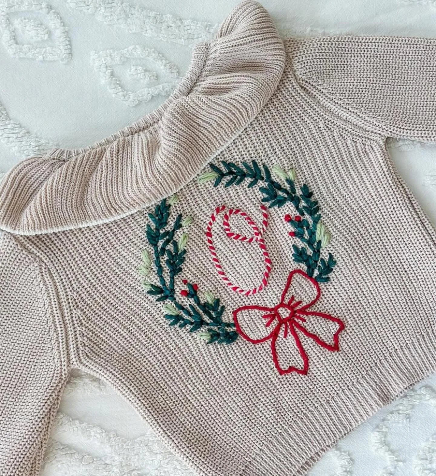 There are seats still available for Sunday's "Personalize Your Knits with Kendra - Holiday" class!! (December 7, from noon-3pm)

Join this class to create a beautiful hand-embroidered holiday season classic! This class covers a few similar 