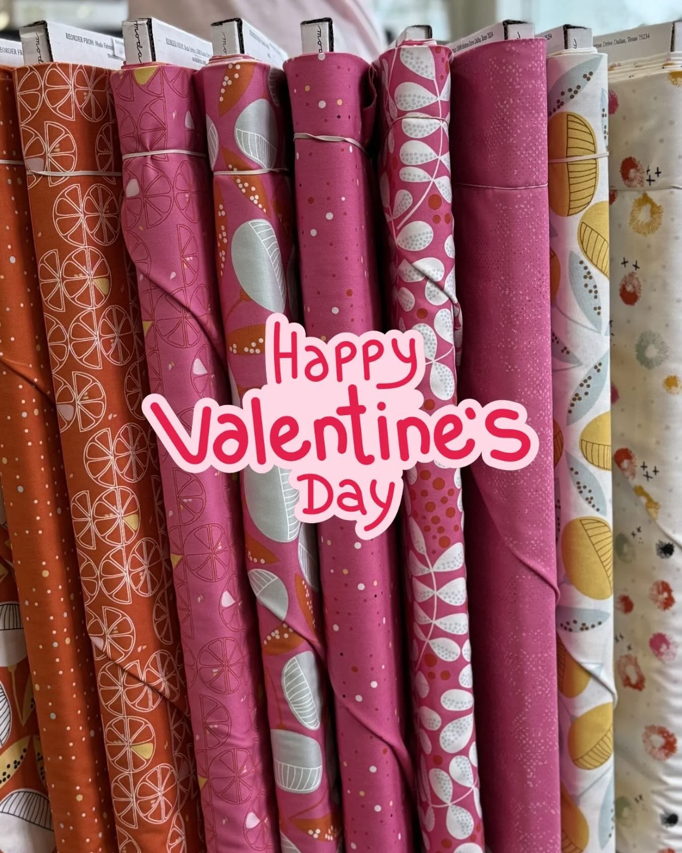 We hope you have a wonderful Valentine's Day! ❣️❣️❣️ #fabriclove #fabriclover #quilt #localquiltshop #downtowndrygoods 

Our regular shop hours:
Monday-Thursday: 9:30am-8pm
Friday-Saturday: 9:30am-4pm
Sunday: Noon-4pm
Online: 24/7
