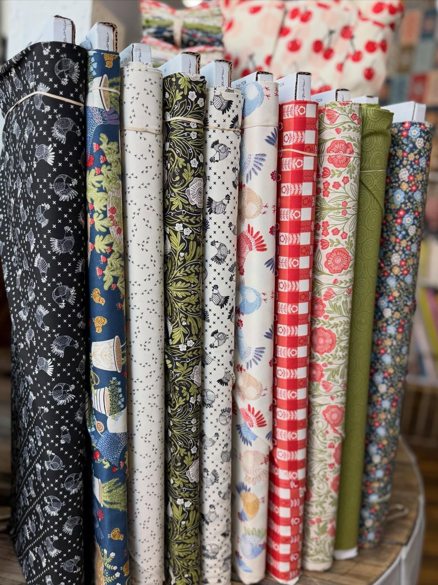 The Henhouse by Gingiber
 
Designed by Gingiber for Moda Fabrics, The Henhouse captures the warmth of country living with a modern, artful twist. The result is a collection that feels both timeless and fresh.

Perfect for quilts, kitchen d&eacute;cor